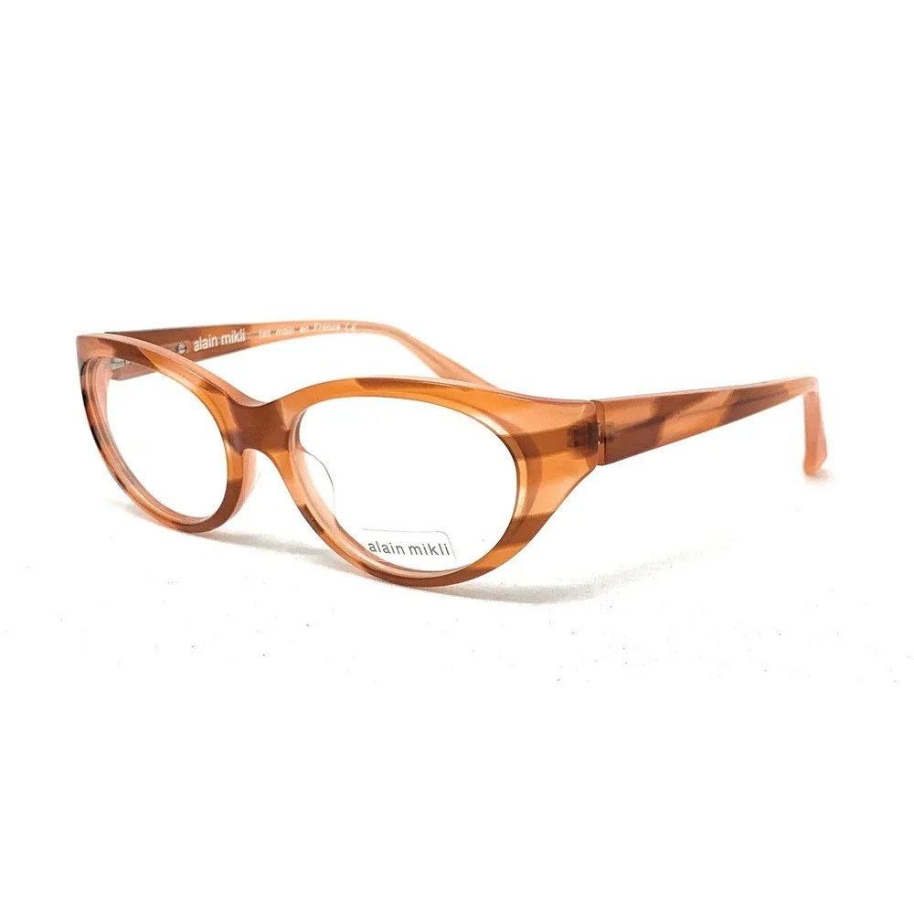 ALAIN MIKLI Rxable Women's Eyeglasses A0 1236 B0A8 Red Brown 51mm‎